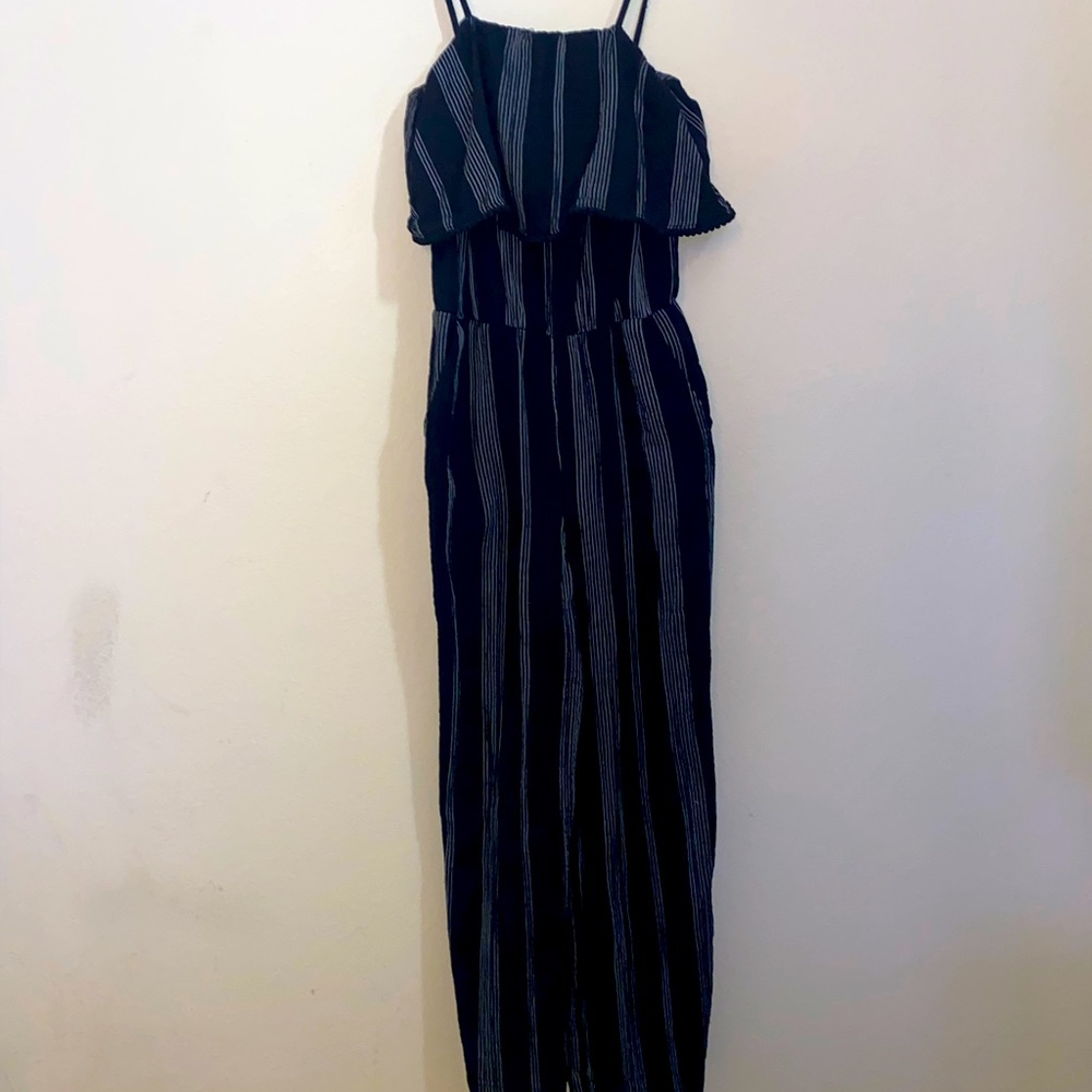 A New Day - Black Full Length Romper with pockets
